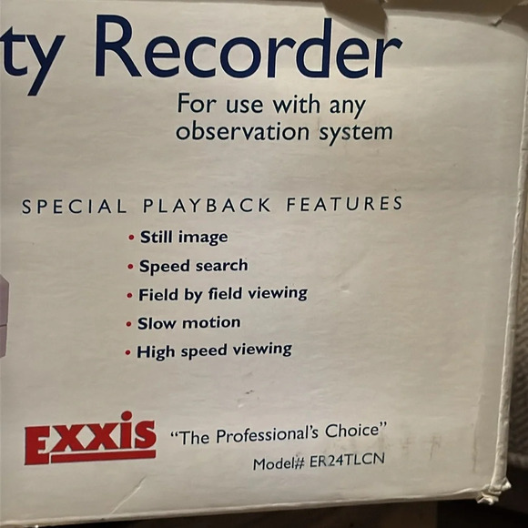 IOB Exxis 24 Hour Time Lapse Security Recorder Security System Model ER24TLCN - Picture 7 of 16